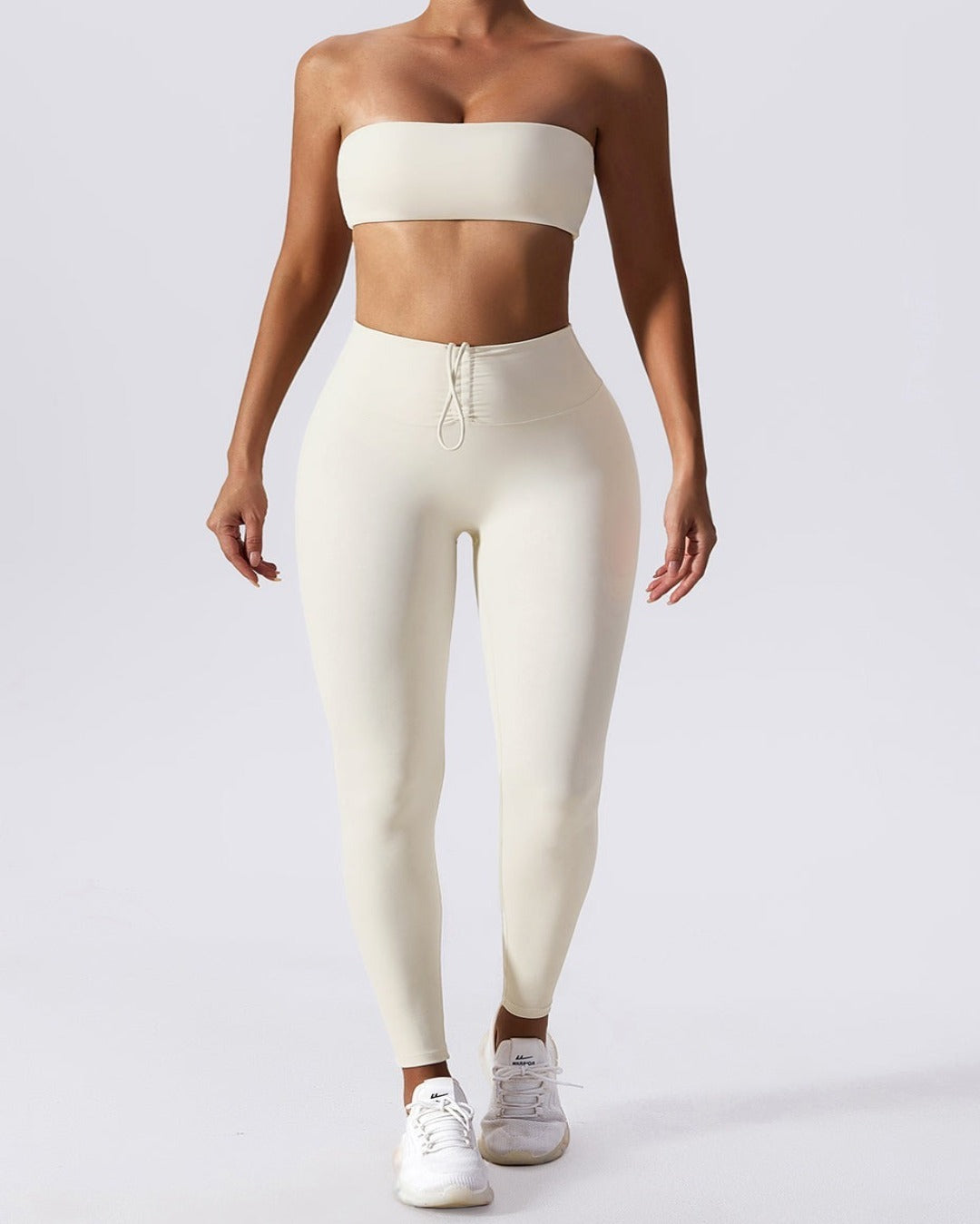 ULTRA CROP TUBE TOP - OAT BEIGE