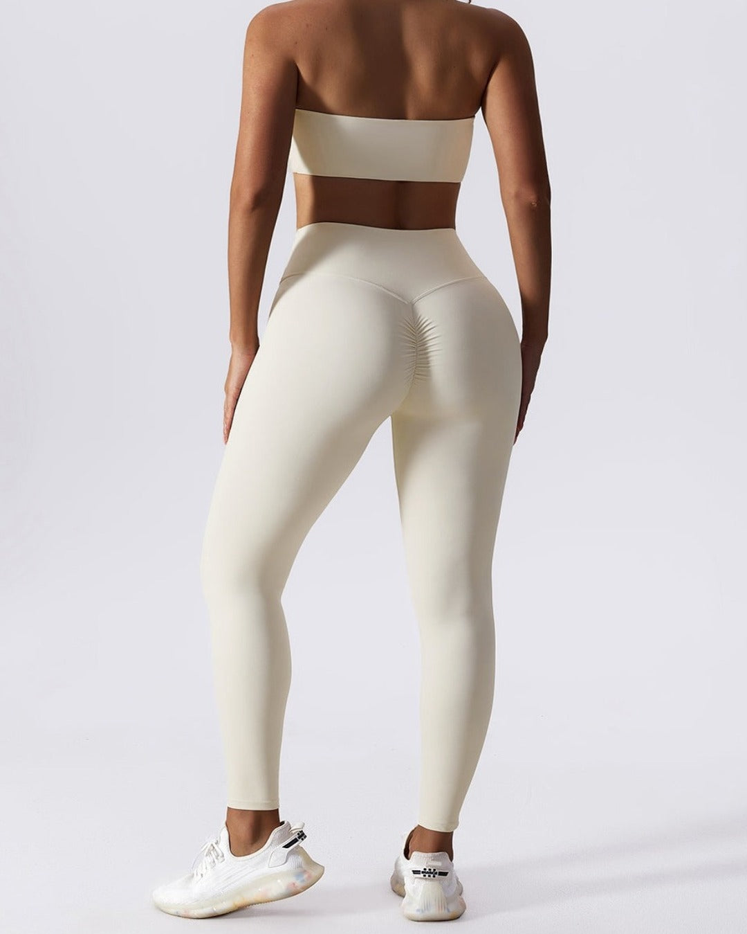ULTRA CROP TUBE TOP - OAT BEIGE