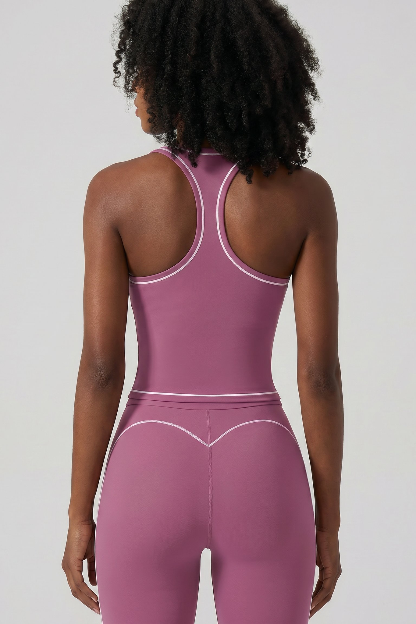 Formé Scoop-Neck Tank Top in Mauve