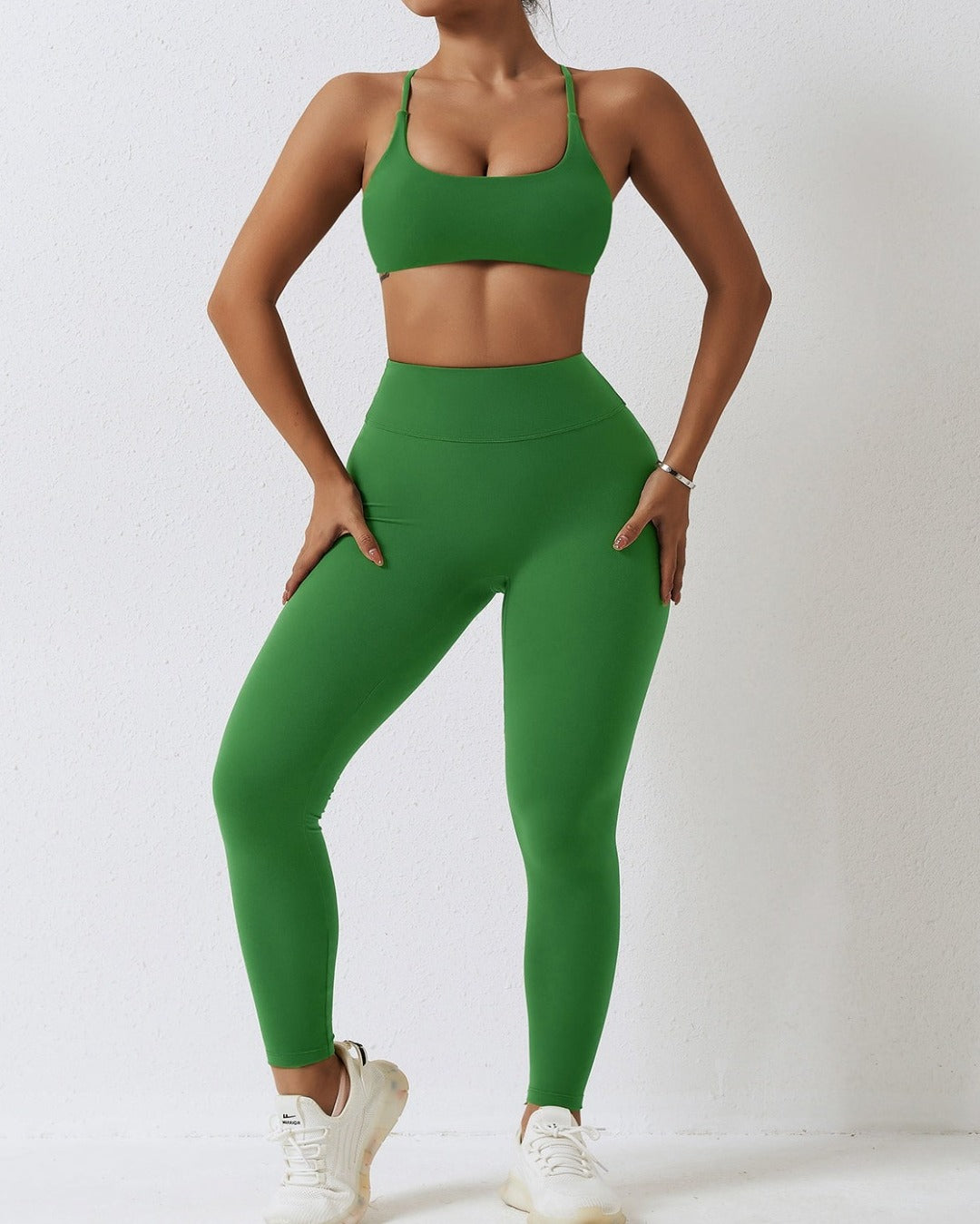 naked scrunch leggings - organic green