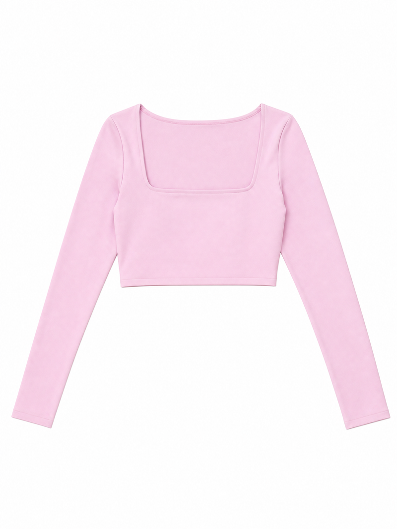 Crop top flat lay