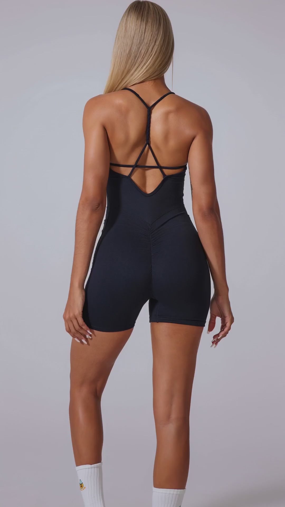 Contour Cross‑Back Romper