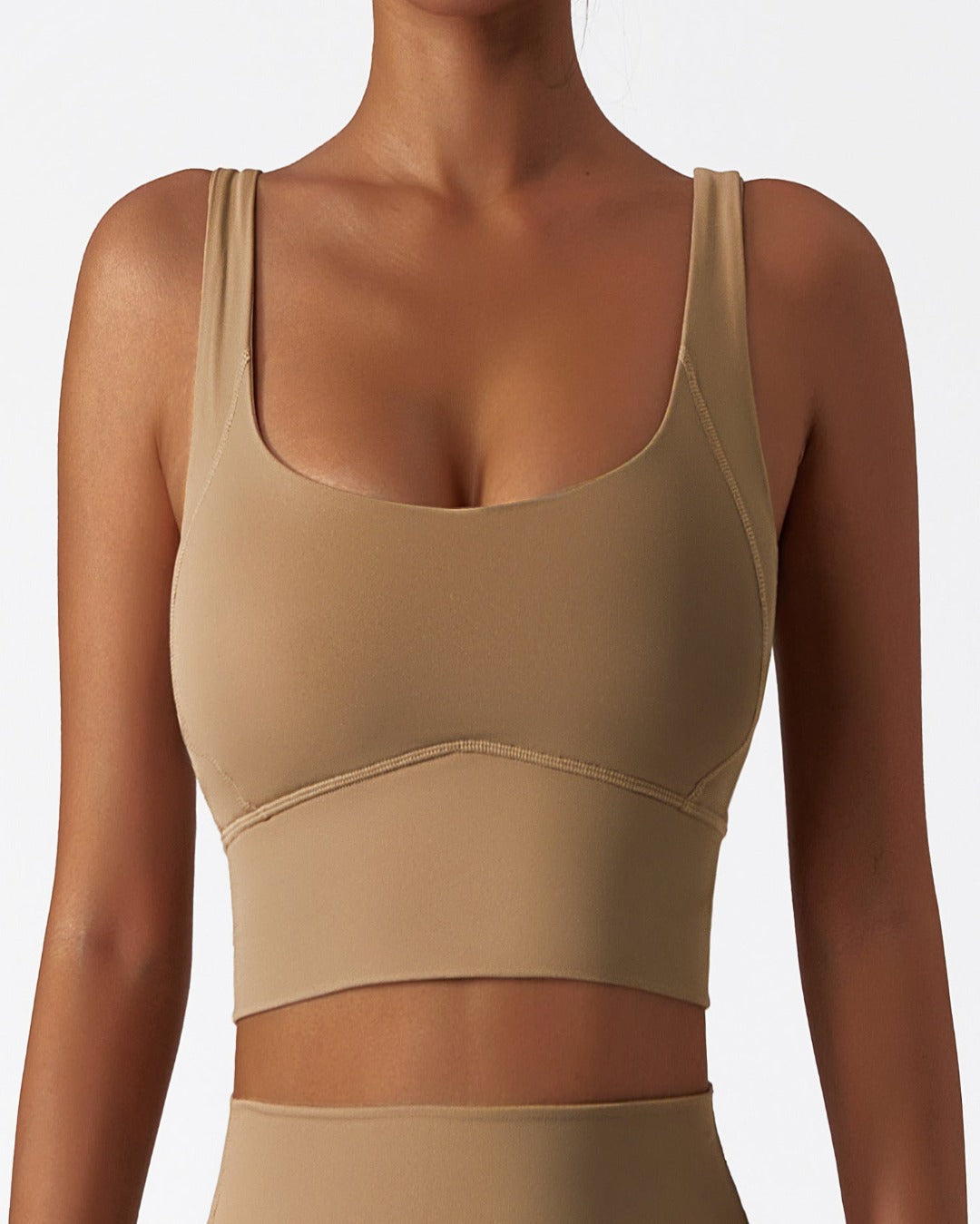 Camel Buttery Smooth Strappy Sports Bra