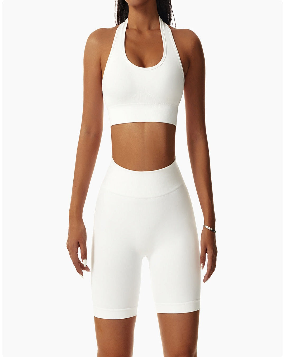 Oh Polly white halter backless sports bra Size XXS - $37 New With Tags -  From camryn