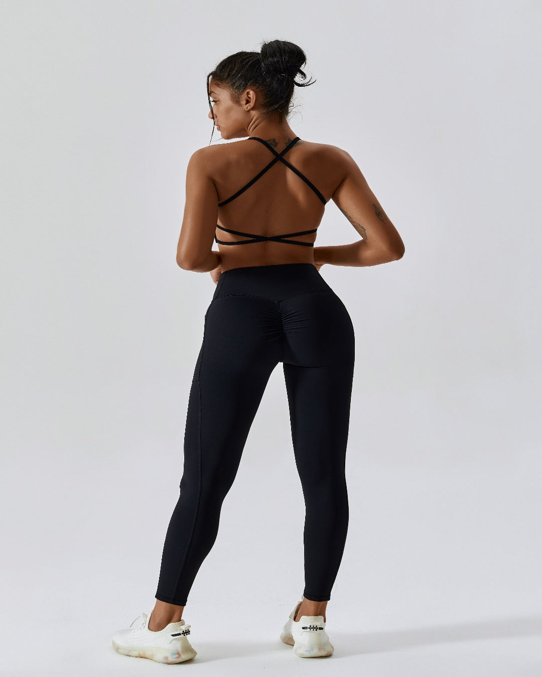 DRTY Fitness Womens Gym Yoga Pants Scrunch Butt Bum Contour Leggings Black  S/M/L | eBay