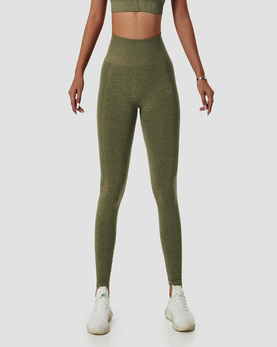 Girls Army Green Camouflage Print Leggings | Fashionoutletnyc.com