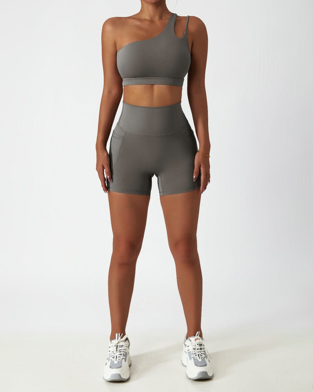 Cloud Grey Buttery Smooth Mini Shorts
